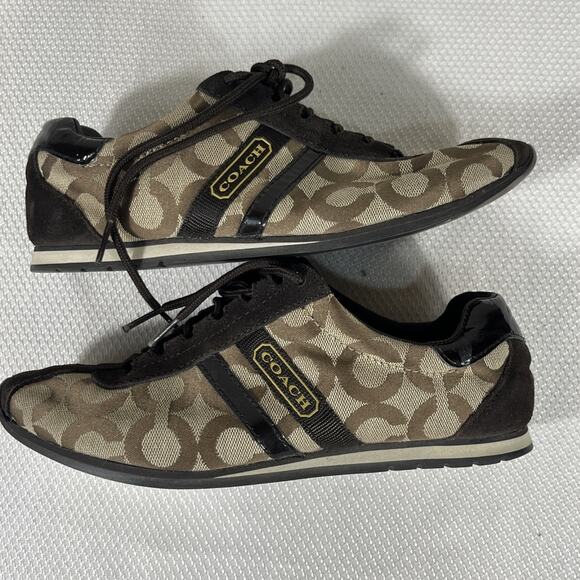 COACH KATHLEEN Brown Classic Women’s Sneakers Size 6.5M - Picture 9 of 12